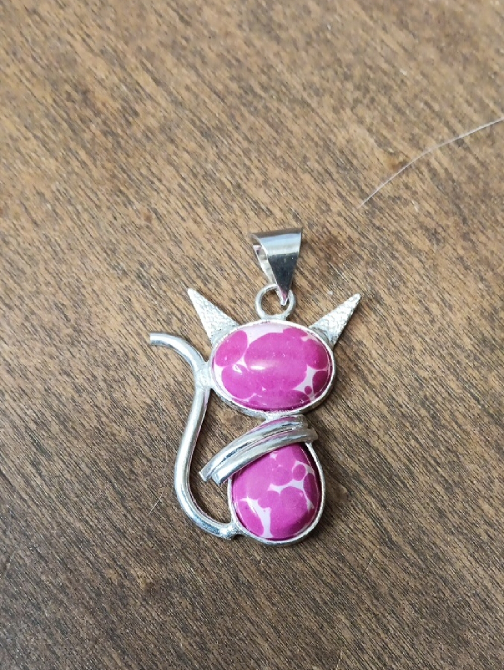 ⚡️3 for $24⚡️ Pink Cat Stone Pendant Necklace - Stylish Women's Jewelry